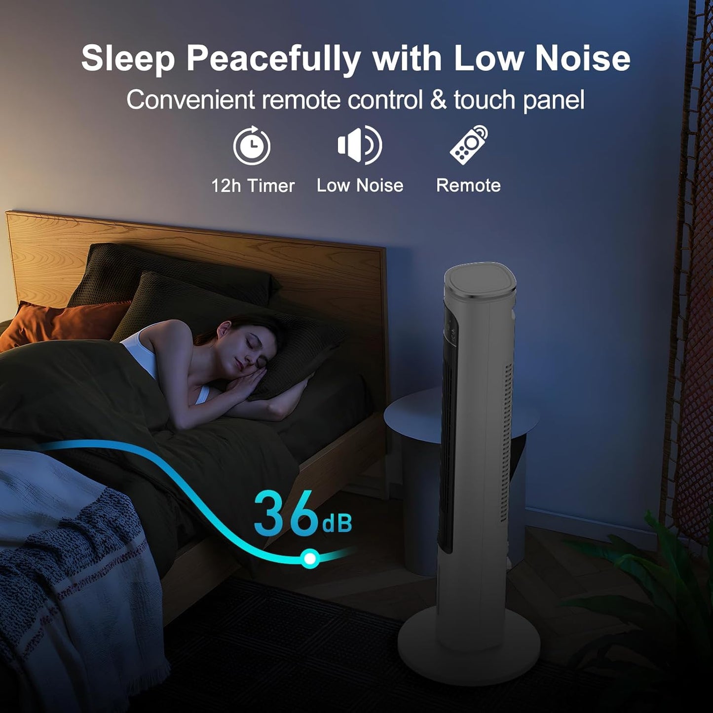 FLOWBREEZE Windowless Portable Air Conditioner, 24" Small Evaporative Air Cooler for Room No Window, 3-Speed Settings, 4 Modes, 7H Timer, Remote Control, 4 Ice Packs, Quiet AC Unit for Bedroom