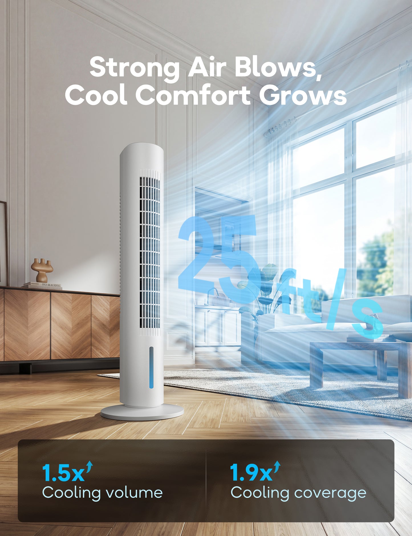 Windowless Portable Air Conditioner, 35.2" Evaporative Air Cooler for Room No Window, 7H Timer, 4 Modes, Remote Control, 140° Max Oscillating, Large Water Tank, Quiet AC Unit for Bedroom, Ivory