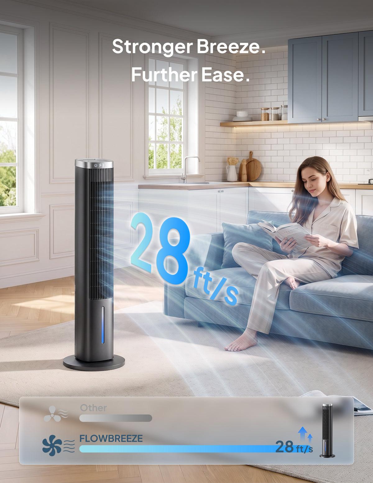 Windowless Portable Air Conditioner, 38.8" Evaporative Air Cooler for Room No Window, 12H Timer, 4 Modes, Remote Control, 120° Max Oscillating, Large Water Tank, Quiet AC Unit for Bedroom, Black