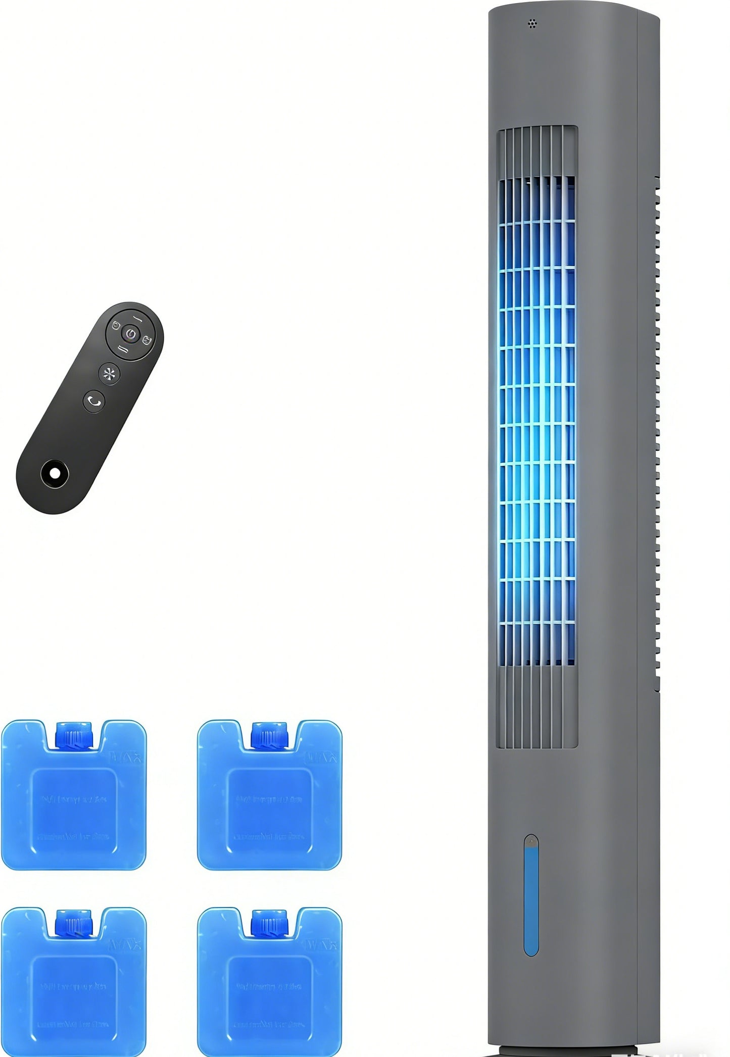 35 INCH Evaporative Air Cooler, 3-IN-1 Quiet Portable Air Conditioners with 3 Speed, 50W Energy Saving Oscillating Cooling Fan, 7H Smart Timer, Remote, Windowless Air Conditioner, Black